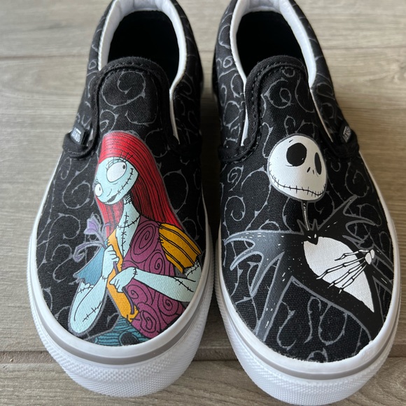 VANS NIGHTMARE BEFORE CHRISTMAS SLIP-ON SHOES Kids Size 13 - Picture 1 of 14